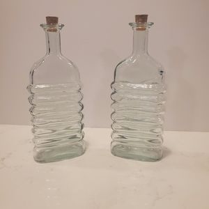 Vintage oil and vinegar bottles
